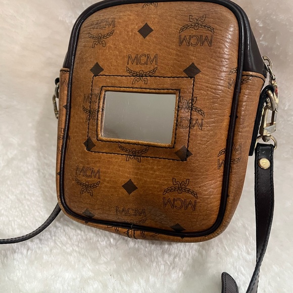 MCM VINTAGE COGNAC VISETOS SLING BAG - Picture 2 of 16